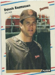 1988 Fleer Update Baseball Cards       126     Dennis Rasmussen